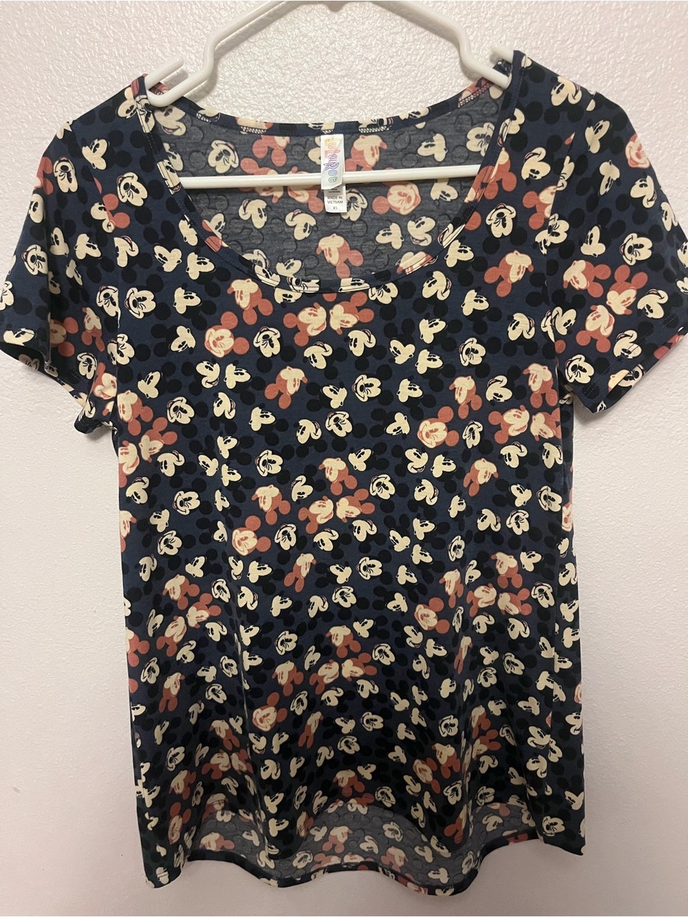 Lularoe Mickey Scoop Neck Top